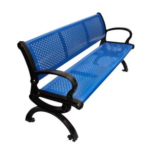 Banca city de acero galvanizado para tres personas