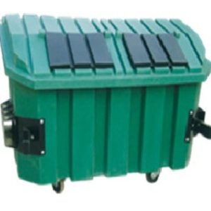 Contenedor DUST de 2000 litros con soportes laterales