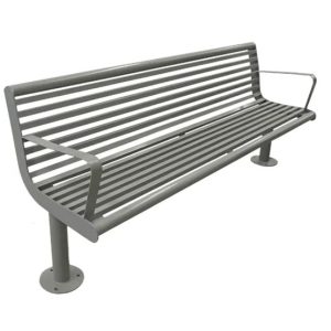 Banca classic de acero galvanizado para cuatro personas