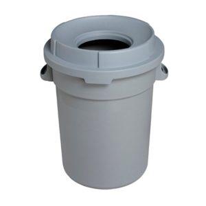 Bote cilíndrico DUST con tapa embudo sin dolly 120 litros