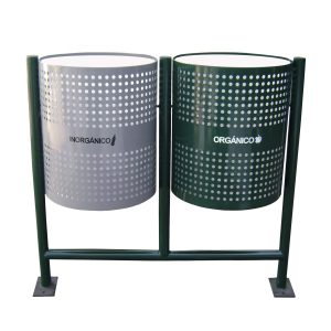 Bote jumbo doble de acero al carbón, 110 litros cada uno