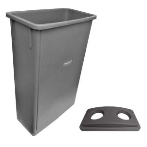 Bote SLIM DUST con tapa doble orificio de 90 litros