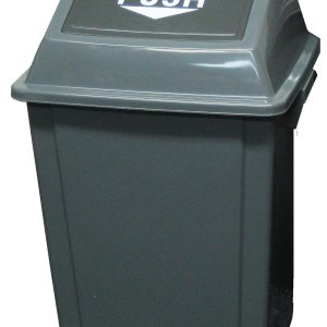 Bote cuadrado DUST con tapa abatible de 100 litros