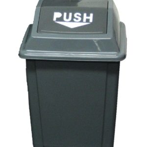 Bote cuadrado DUST con tapa abatible de 25 litros