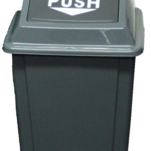 Bote cuadrado DUST con tapa abatible de 40 litros