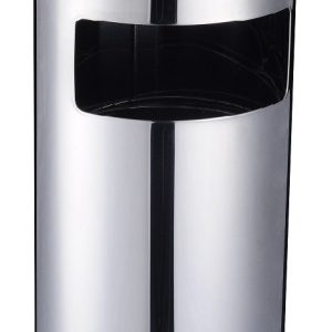 Bote DUST de acero inoxidable con cenicero y liner interior 29 litros