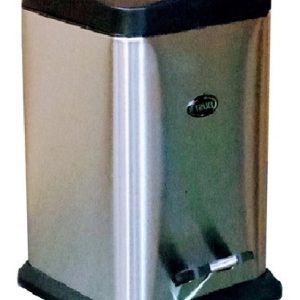 Bote DUST SILVER de acero inoxidable con pedal 20 litros