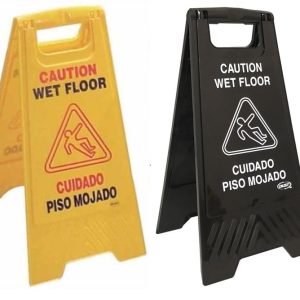 Señalamiento de advertencia piso mojado DUST