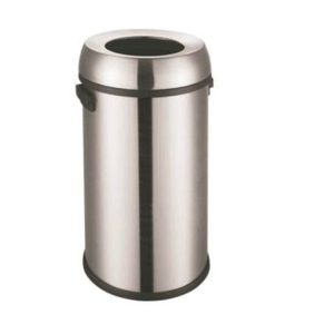 Bote DUST de acero inoxidable con tapa embudo 65 litros