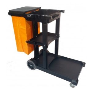 Carro conserje DUST BLACK con bolsa ahulada.